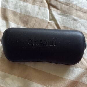 CHANEL Sleek Black Eyeglass Case